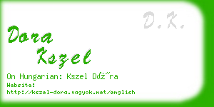 dora kszel business card